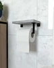 Держатель для туалетной бумаги в стиле лофт EcoLoft Мирада DSP-1370-10 ДСП Бетон - изображение 1