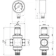 Регулятор давления воды 1/2" (1-4 бар) с манометром Icma 247 - изображение 2