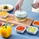 Ручний подрібнювач для м'яса, овочів та фруктів, льоду Quick MINI CHOPPER з контейнером - зображення 2