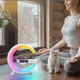 Настільна лампа RGB 4в1 Ring Light-G63 Bluetooth колонка з бездротовою зарядкою та будильником Біла - зображення 8