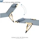 Раскладная кровать Jet Folding Outdoor Bed карповая раскладушка, лежак с подушкой, мягкий шезлонг Серый - изображение 6