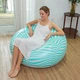 Надувное кресло мешок Fatboy Sofa 1 для отдыха на природе и дома до 150 кг Mint - изображение 7