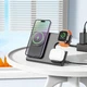 Беспроводное зарядное устройство Hoco CQ1-15W 3 в1 Magsafe Dock Station магнитное - изображение 6