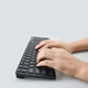 Беспроводная клавиатура и мышь Weibo Кeyboard К06 Black ультратонкая Черная - изображение 11