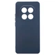 Чохол (накладка) Xiaomi Redmi Note 14 Pro Plus 5G, GETMAN Liquid Silk, Midnight Blue, Синій - 591474 - зображення 1