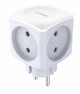 Сетевой фильтр разветвитель тройник 4 евро розетки Ldnio 3680W/16A Белый - зображення 1
