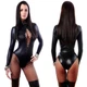 Женский боди с шнуровкой Латекс 2XL Черный (101/12) - изображение 7