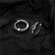 Серьги-кольца с зелёным фианитом, винтажный стиль, 15 мм 6881 - изображение 5