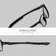 Окуляри комп'ютерні Blue Blocker для жінок і чоловіків KINGSEVEN 81299 Bright Black - зображення 2