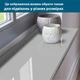 Покрытие для стола, мягкое стекло с фотопринтом, светло-серого цвета, 1,2 мм (800х1200)(МСПБ-5-tx_grey072) - изображение 4