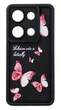 Чохол Shock Case Print для Xiaomi Redmi Note 13 Pro 4G бампер силіконовий чорний з малюнком Метелики - зображення 1