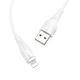 Кабель USB Borofone BX18, USB to Lightning, 2.4А, 1m, белый - изображение 1
