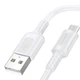 Кабель USB Borofone BX111, MicroUSB, 2.4A, 1m, Белый - изображение 3