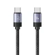 Кабель USB Usams US-SJ704, 60W, Magnetic Data Cable, Type-C To Type-C, Rui Series, 1m, tarnish - зображення 1