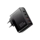 Зарядний пристрій Essager, 100W, GaN, QC 4.0, 2xType-С, 2xUSB, Black - зображення 1