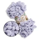 Alize Puffy № 416 Серый, 100г/9м – Ализе Пуффи, плюшевая пряжа с готовыми петлями для вязания руками пледов, игрушек, балаклав, аксессуаров - изображение 1