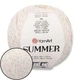 YarnArt Summer, Белый №03, летняя пряжа для вязания спицами и крючком, 100 г / 350 м, хлопок с вискозой - изображение 1