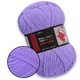 Плюшева пряжа Premium Yarn Baby Love, Фіолет №364, 100% поліестер, 100г/120м, для в'язання іграшок, дитячого одягу, пледів, амігурумі - зображення 1