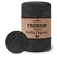 Premium Yarn Raffia Organic, Чорний №9- літня пряжа Рафія Органік для в'язання сумок, капелюхів, корзин, декору, 150г/230м - зображення 1