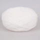 Пряжа Milk Cotton Белый №63, хлопок с молочным акрилом для вязания, мягкая детская пряжа 50г/100м для вязания игрушек и одежды - изображение 3