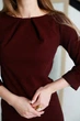 Жіноча тепла сукня із защипами LadyLike 50 Бордовий (ll2102800007444) - зображення 5