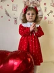 Сукня з комірцем для дівчинки KASHTANCHIK "Heart Love" 122 см червона - изображение 1