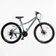Велосипед спортивний 27.5" Corso Amber MB-811 Shimano 15" 21 швидкість Синьо-рожевий (177331) - зображення 1
