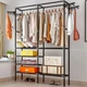 Вішалка для одягу No Brand Simple Coat 86x43x173 см Чорний (2104619112) - зображення 5