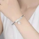 Браслет жіночий на руку No Brand 2420 сріблястий - зображення 4
