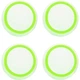 Накладки на стики Thumb Grips 4-pack для PS4/PS5/Xbox White Green [122996] - изображение 1