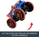 Автомобиль Хот Вилс Hot Wheels Monster Trucks Remote Control Toy Vehicle Tiger Shark - изображение 4