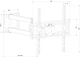 Кронштейн настінний X-Digital STEEL SA345 чорний (5988311) - зображення 2