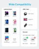 Кабель Anker 322 USB-C to Lightning - 1.8m Nylon білий (6908154) - изображение 4