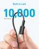 Кабель Anker 322 USB-C to Lightning - 1.8m Nylon чорний (7030799) - зображення 3