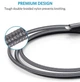 Кабель Anker Powerline Select+ Lightning - 1.8 м чорний (6595749) - зображення 5
