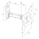 Кронштейн настінний X-Digital STEEL SA225 чорний (5988306) - зображення 2