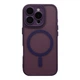 Чохол TPU+PC Magnetic Matte Camera Lens with Magsafe для iPhone 16 Pro Max Dark Purple - изображение 1