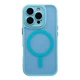 Чохол TPU+PC Magnetic Matte Camera Lens with Magsafe для iPhone 16 Pro Max Blue - изображение 1