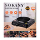 Електроплита настільна SOKANY SK 5109 електрична плита дискова 1 конфорка портативна міні плита 1000 Вт Чорний - зображення 8