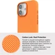 Чехол для смартфона ArmorStandart LikeCarbon2 MagCase для Apple iPhone 17 Kevlar/Orange (ARM88614) - изображение 7