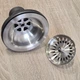 Выпуск/слив/донный клапан для кухонной мойки Disfact LS-02 (115mm) Серебристый Матовый - зображення 7