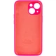 Чохол Silicone Premium case з захистом камери для iPhone 15 Full Camera Protective hot pink - изображение 2