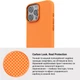 Чехол для смартфона ArmorStandart LikeCarbon2 MagCase для Apple iPhone 16 Pro Max Kevlar/Orange (ARM88595) - изображение 7