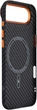 Чехол для смартфона ArmorStandart LikeCarbon2 SE MagCase для Apple iPhone Air Black/Orange (ARM89155) - изображение 4