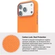 Чехол для смартфона Apple iPhone 17 Pro ArmorStandart LikeCarbon2 SE MagCase Kevlar/Orange/Rose Gold (ARM89168) - изображение 7