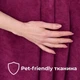 Комплект штор 2 шт 150х260 см, Soft Velvet Lux шторы, гардины, портьеры на шторной тесьме V-17 фуксия - изображение 3