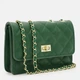 Женская кожаная сумка Borsa Leather K11512z-green - изображение 2