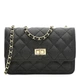 Женская кожаная сумка Borsa Leather K11512bl-black - изображение 1