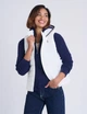 Женская жилетка U.S.Polo Assn с капюшоном M белая - изображение 2