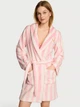 Плюшевый халат Victoria's Secret размер M/L в розовую полоску арт. 30002 - изображение 1